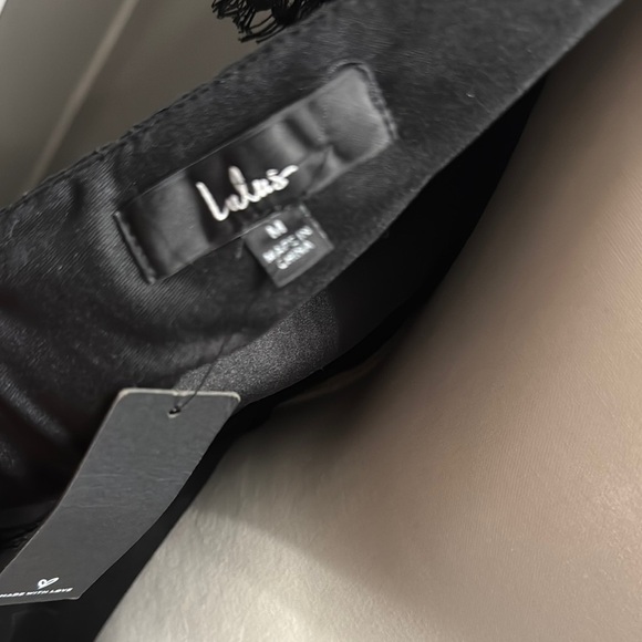 Lulu's Black Lace Fit and Flare Mini Dress - Picture 2 of 11